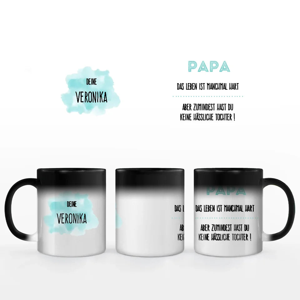 Motivtasse Vatertag "hübsche Tochter"