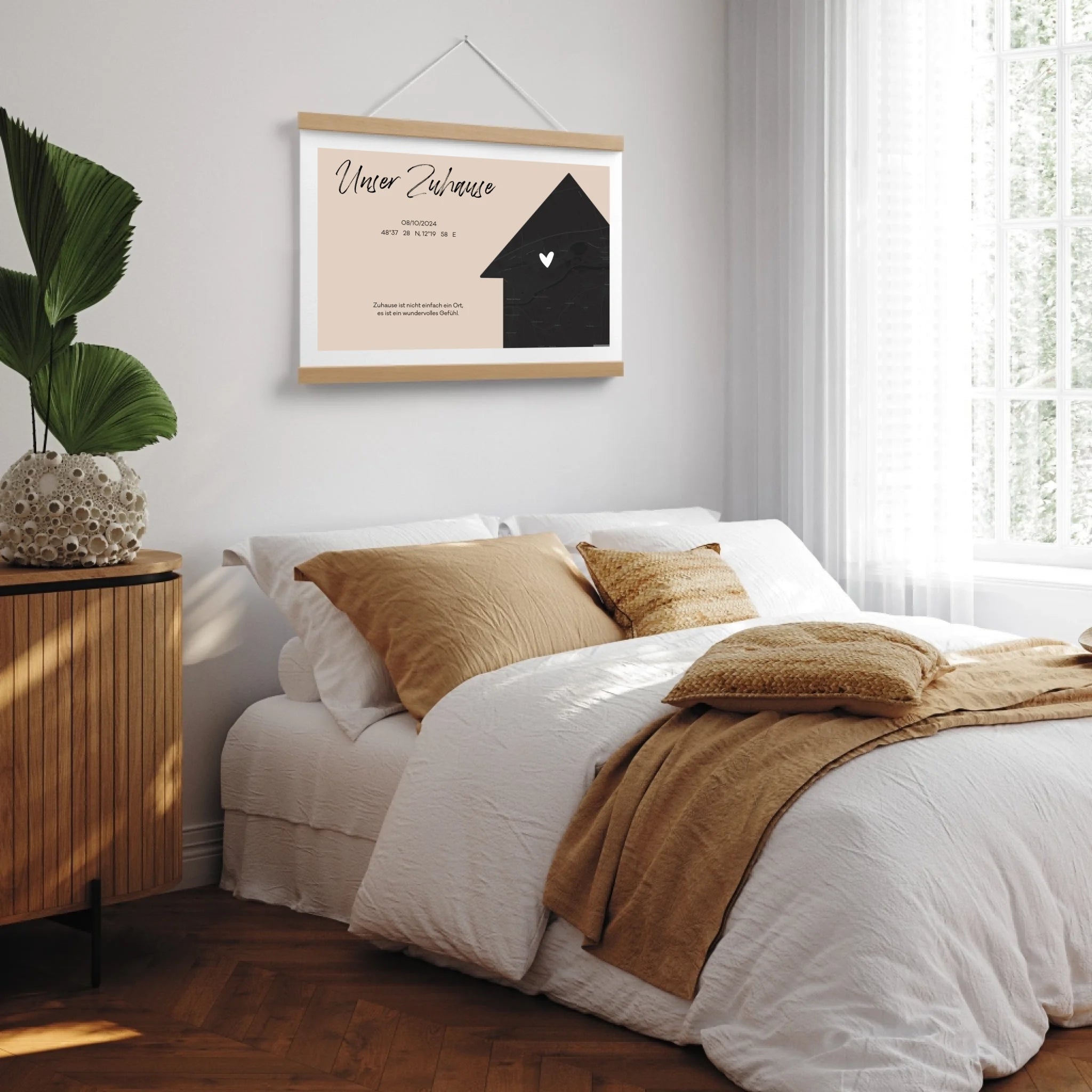 Poster-Holzleiste-MockUp-Schlafzimmer
