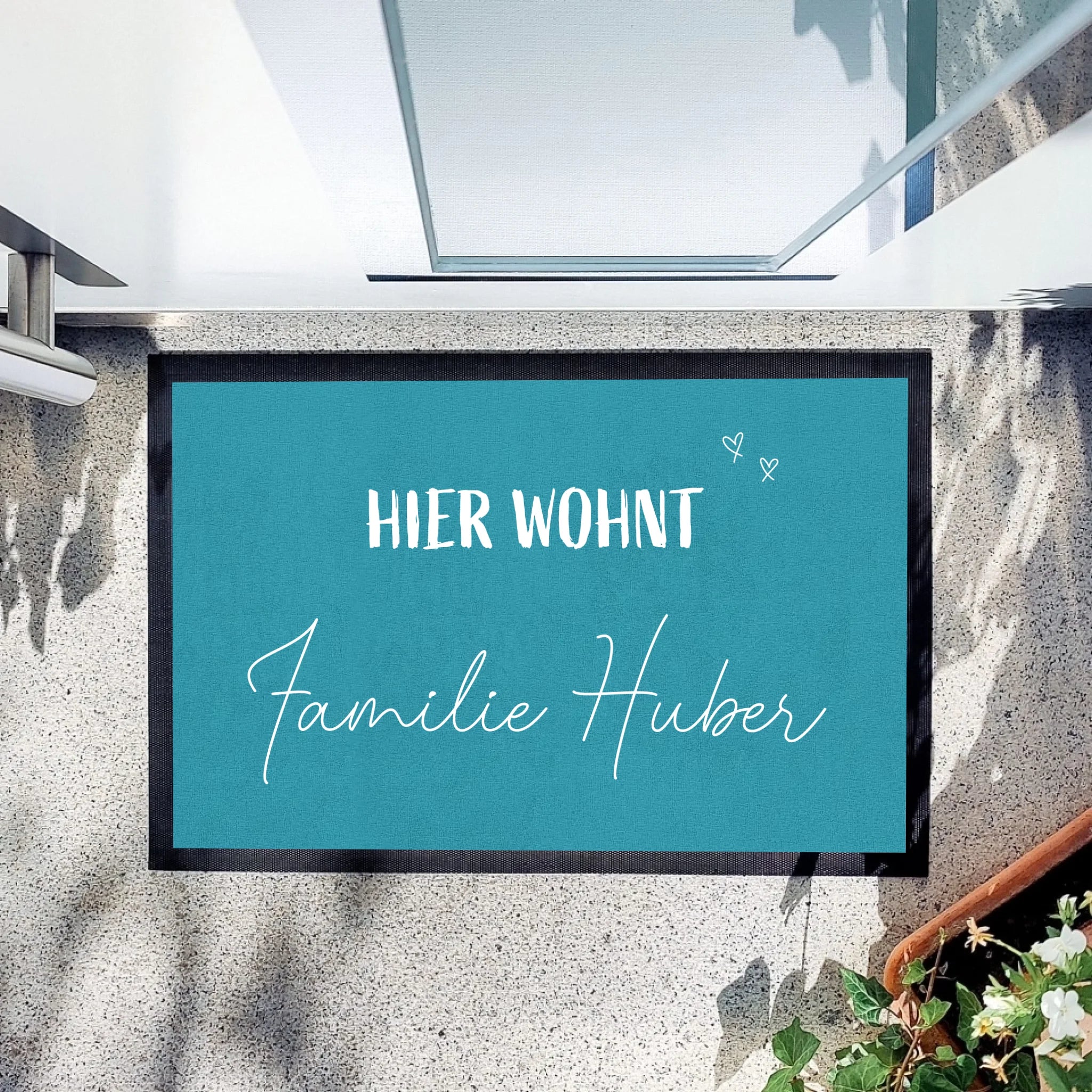 Fußmatte "Hier wohnt"