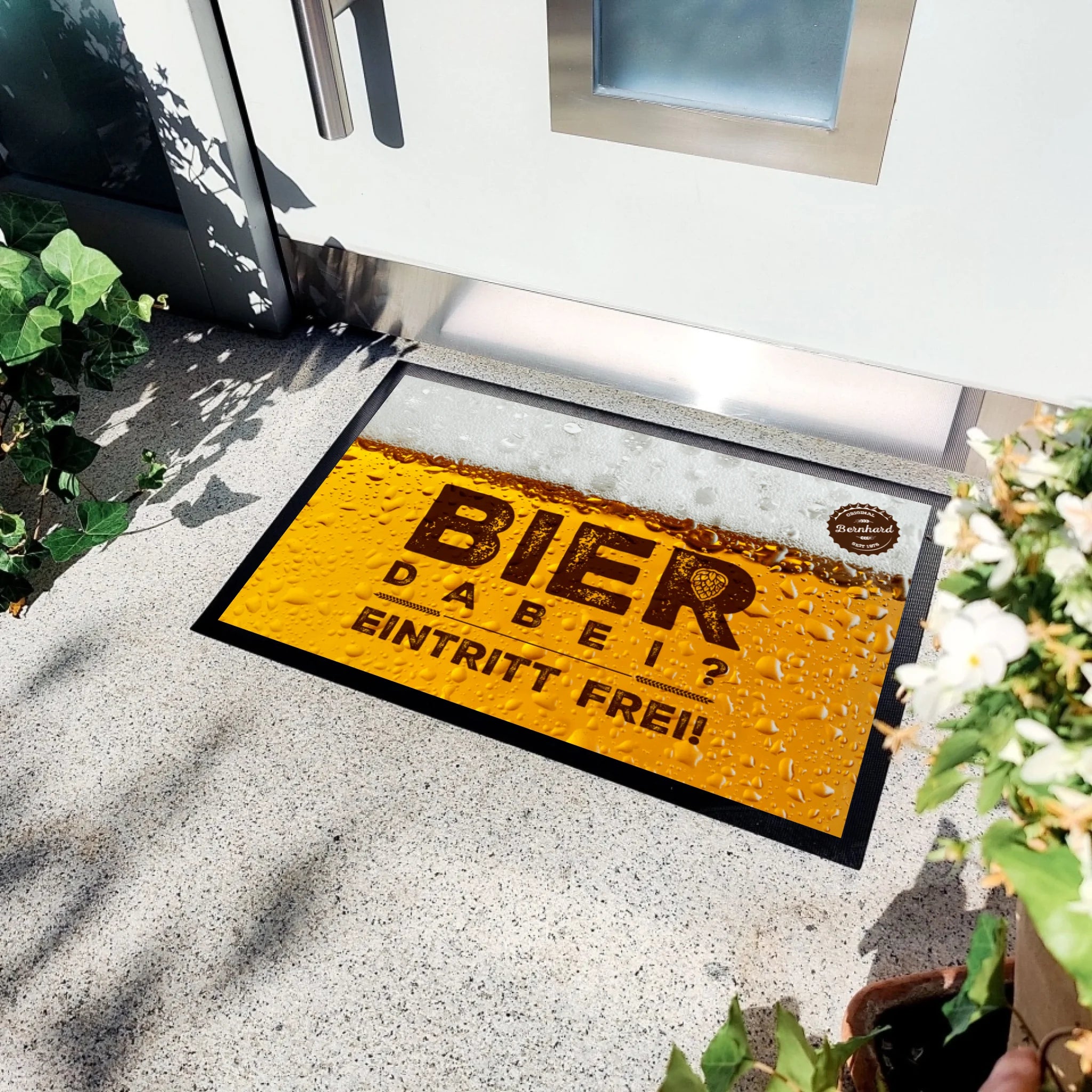 Fußmatte "Bier dabei? Eintritt frei!"