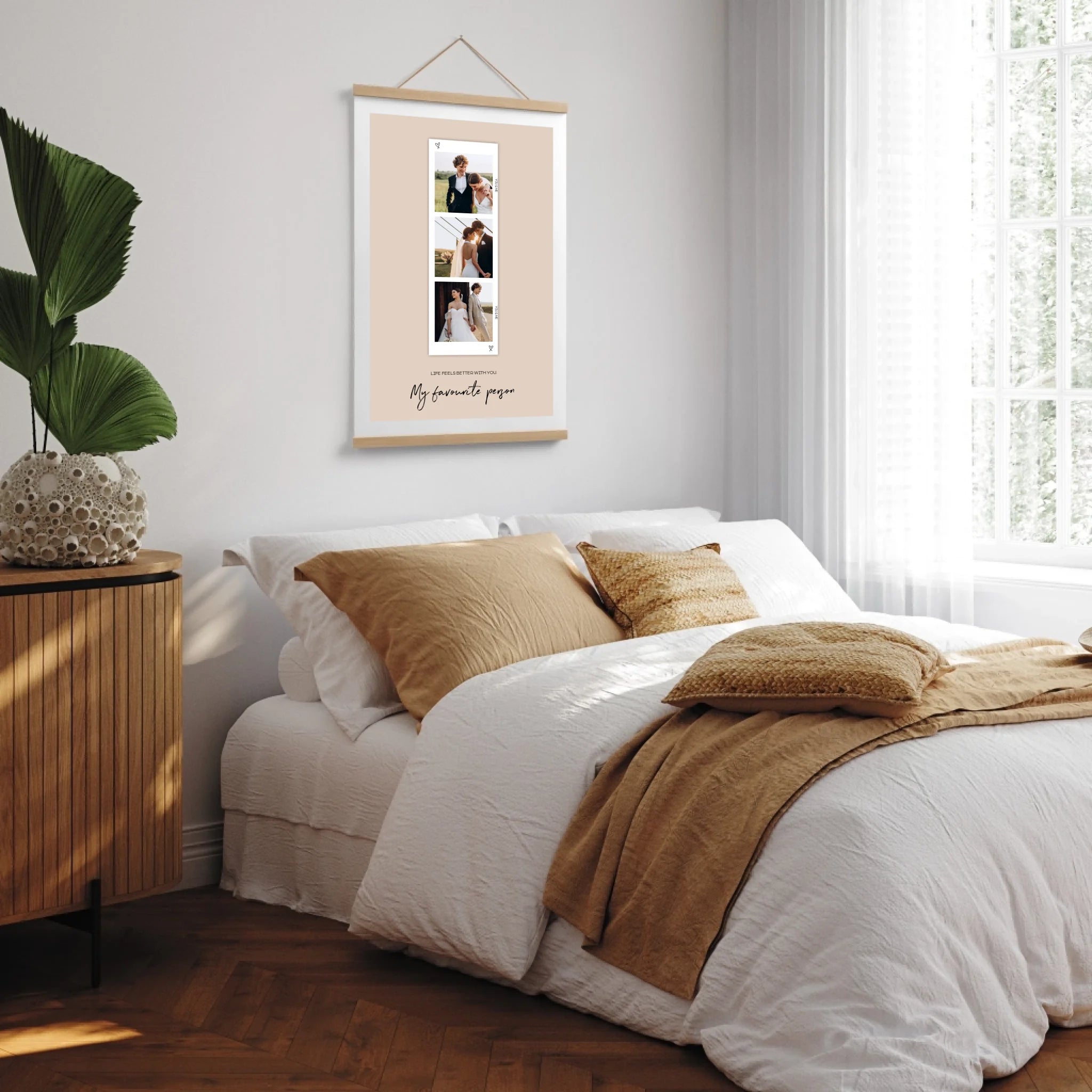 Poster-Holzleiste-MockUp-Schlafzimmer