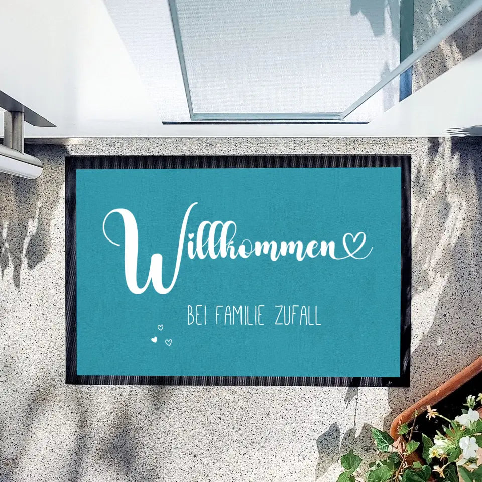 Fußmatte "Willkommen"