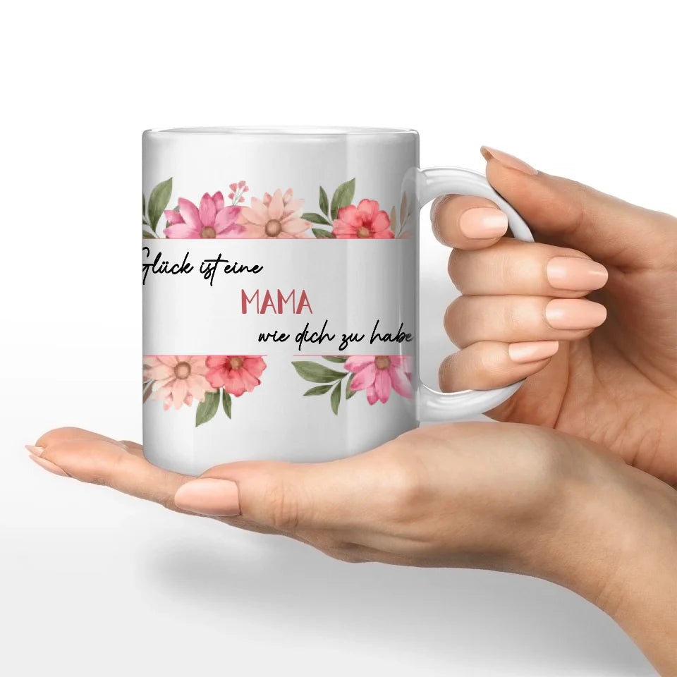 Motivtasse Muttertag "Glück"