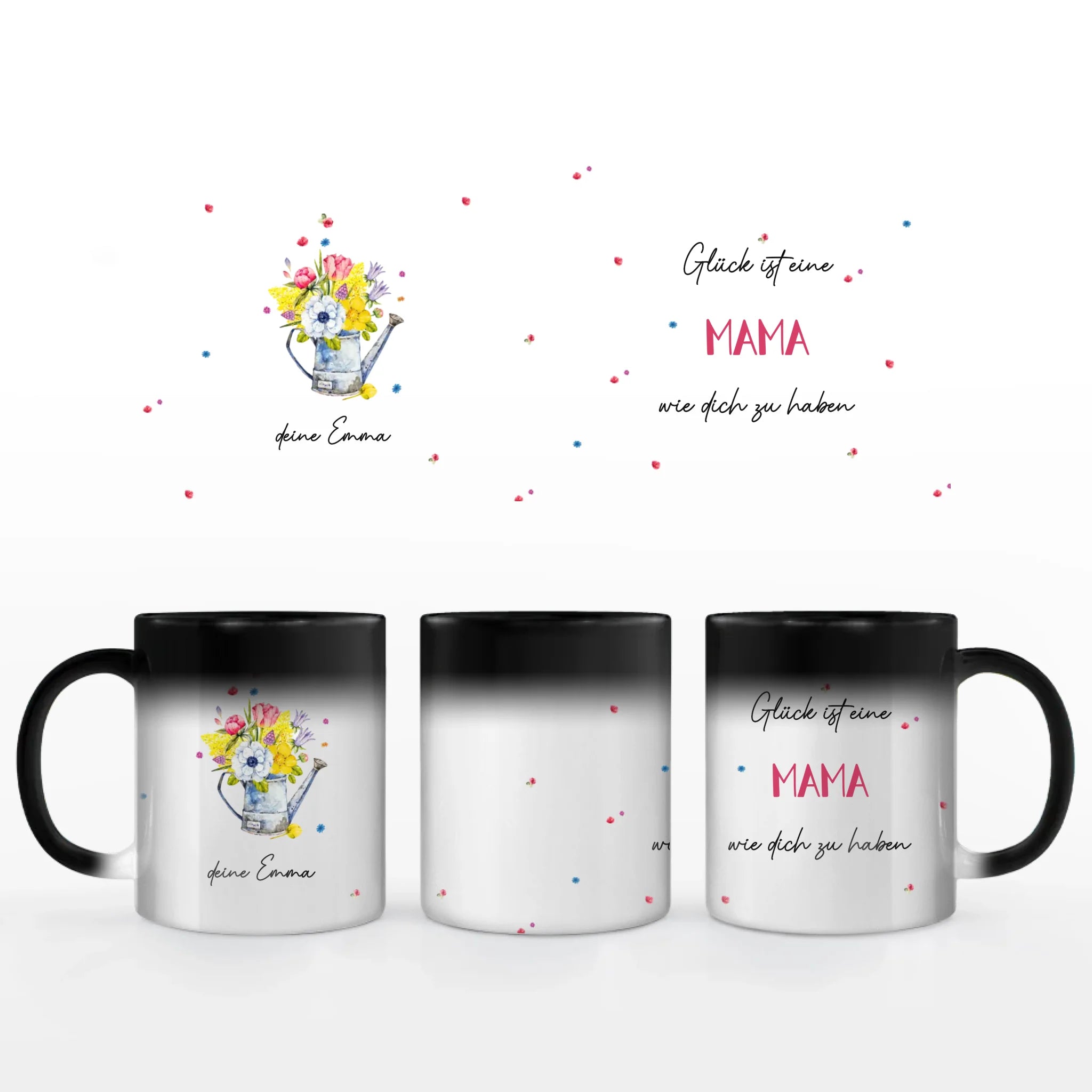 Motivtasse Muttertag "Blümchen Gießkanne"